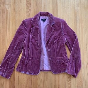 Pink Velvet Blazer